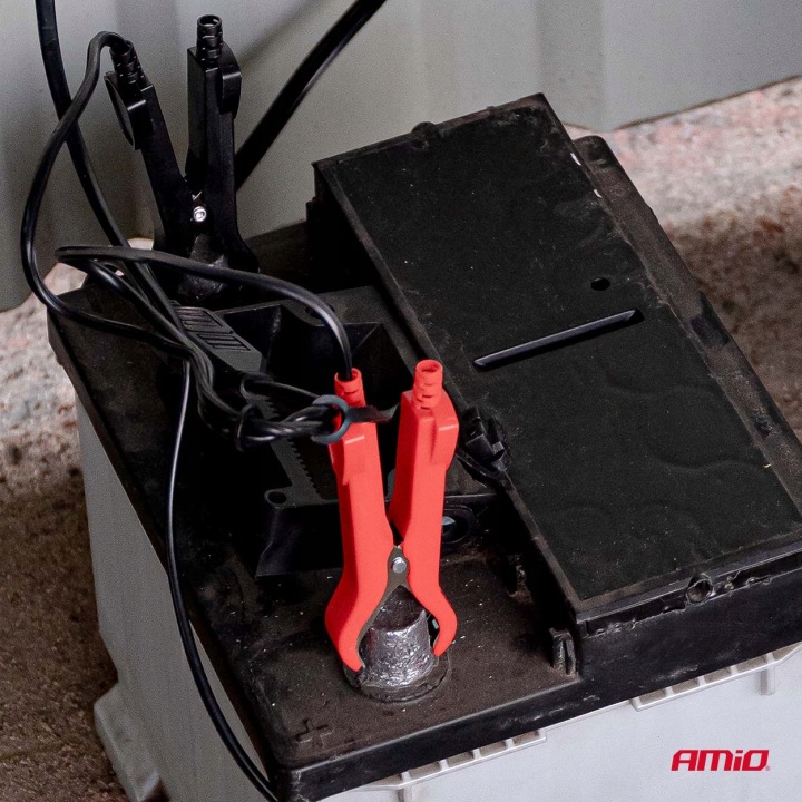 CHARGEUR NUMÉRIQUE AGM GEL STD LIFEPO4 ENSEMBLE MAXIMAL 6A 6V 12V PRO HOOK AMIO-04532
