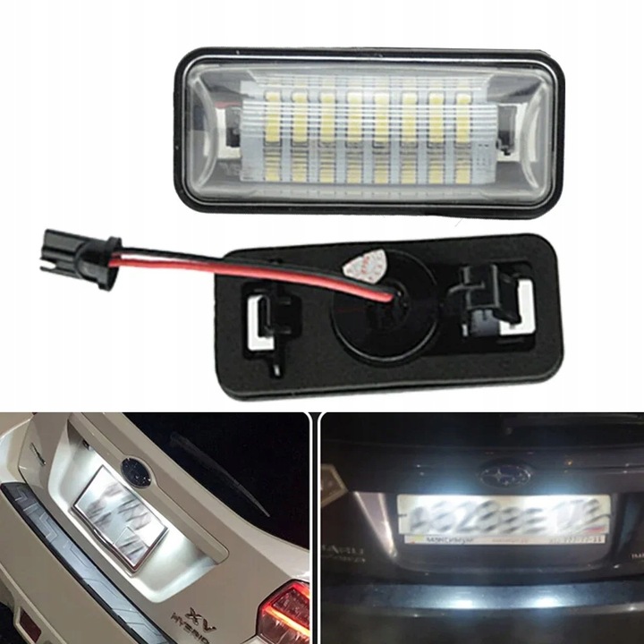 LÁMPARA DIOPARA LUMINOSO LED NUMERU REJESTRACYJNEGO PARA SUBARU FORESTER IMPREZA LEGACY BRZ WRX 