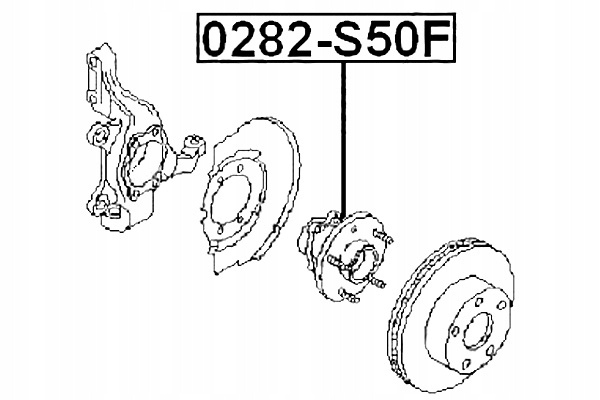 CUBO PARTE DELANTERA NISSAN FUGA Y50 2004.10-2009.11 JP FEBEST 