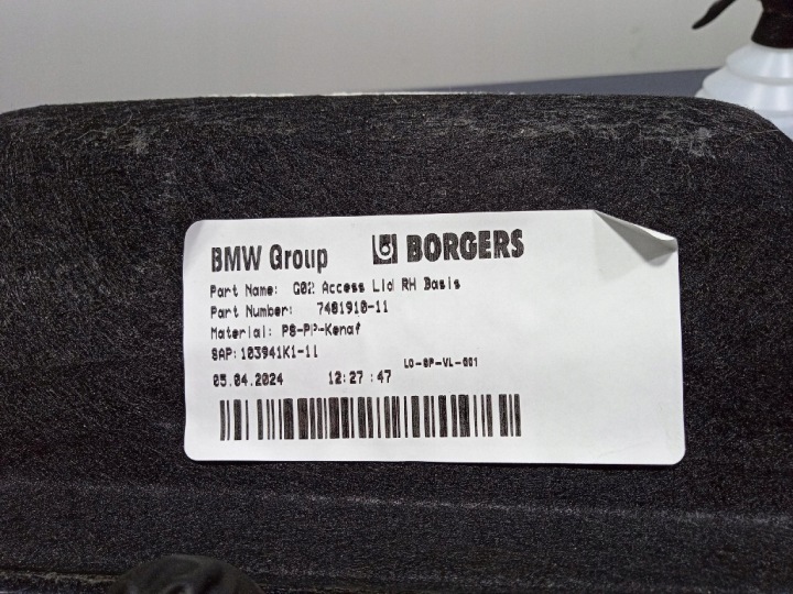 BMW X4 G02 LCI 21-25 GARNITURE BOÎTE À GANTS COUVERCLES DE COFFRE DROIT 7481910