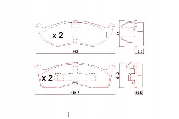 ZAPATAS DE FRENADO CHRYSLER VOYAGER 95-01 ZIMMERMANN 