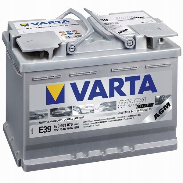 VARTA SILVER E39 AGM START STOP 70AH 760A photo 1 - milautoparts-fr.ukrlive.com