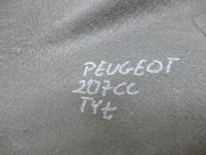 PEUGEOT 207 CC LIFT REVÊTEMENT GARNITURE COUVERCLES DE COFFRE