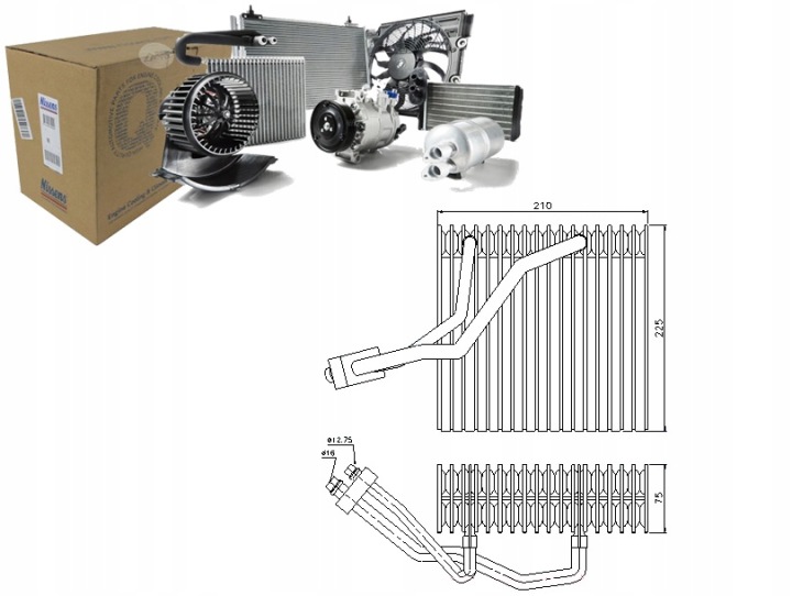 ÉVAPORATEUR NISSENS 92176 A3/GOLF IV