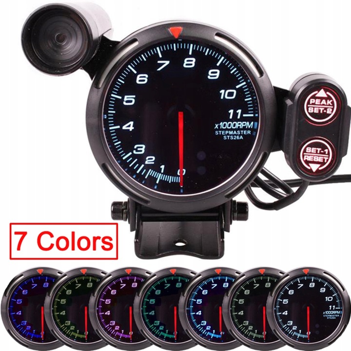 TACHOMETR AUTOMOBILE À SREDNICY 3,5 POUCES MESURE RPM 0-11000 OBR RQ