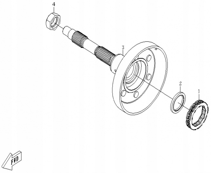 COJINETE JEDNOKIERUNKOWE CFMOTO 500 X5, 0180-053200 