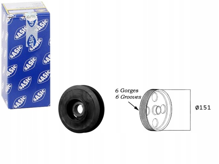 KOLO POULIE ARBRE VILEBREQUIN OPEL ASTRA G VECTRA C ZAFIRA