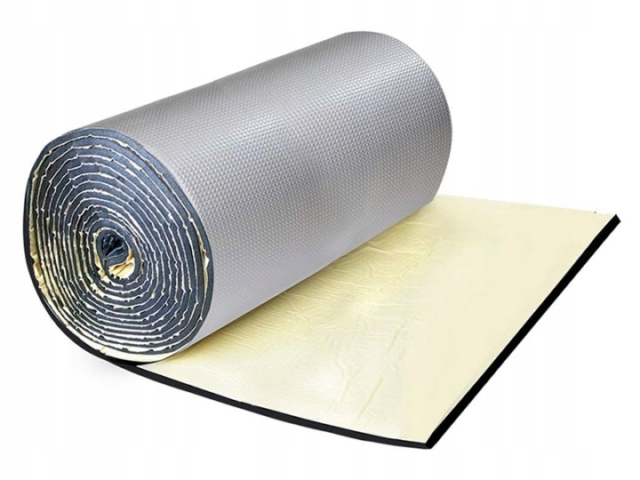 MOUSSE KAUCZUKOWA ABM THERMOISOLATION AVEC AVEC COLLE AVEC FILM ALU 10MM 100X100CM