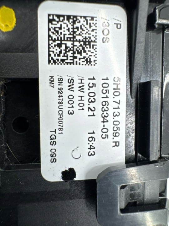 VW GOLF VIII 8 CRIC MÉCANISME DE CHANGEMENT DE VITESSES VITESSE 5H0713059R
