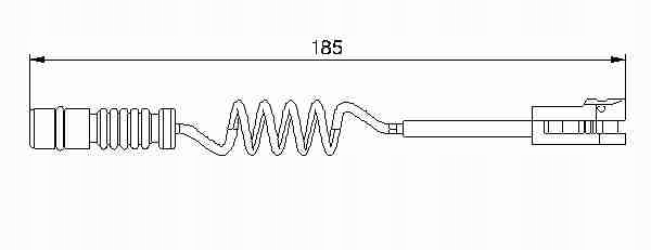 CAPTEUR USURE PLAQUETTES VW LT 28-46 II 2.5 SDI (2D