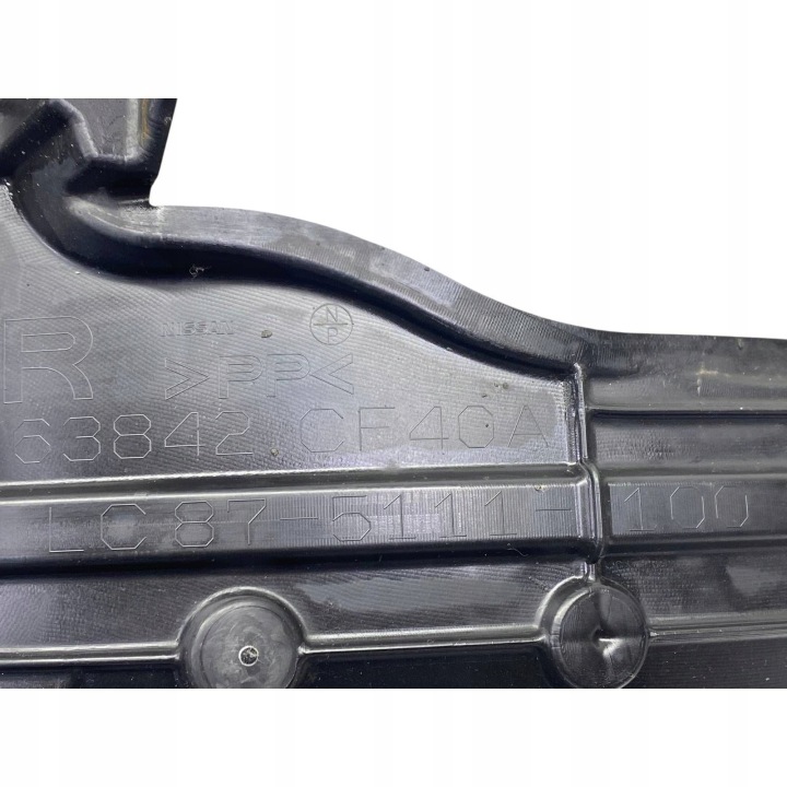 PASSAGE DE ROUE DROIT AVANT NISSAN 350Z Z33 63842-CF40A ORIGINAL