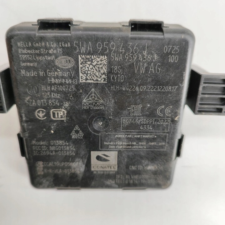SKODA ENYAQ IV 2022 MODULE CONTRÔLEUR SYSTÈMES URUCHAMIANIA BEZKLUCZYKOWEGO