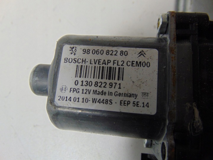 MÉCANISME VITRES GAUCHE ARRIÈRE PEUGEOT 2008 1 2014R 9806082280 EUROPE