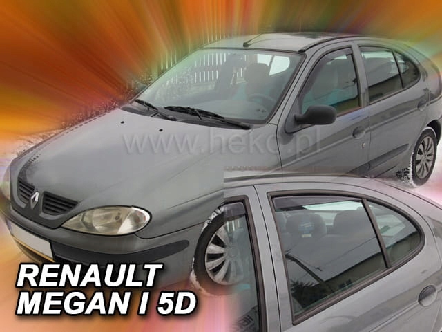 DEFLECTORES RENAULT MEGANE I 1995-2002R. BERLINA HATCHBACK JUEGO 4 PIEZAS 