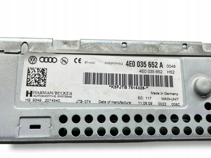 AUDI A6 S6 C6 4F STACJA MULTIMEDIALNA 4E0035652A