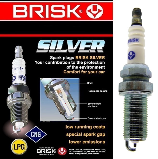 BRISK BUJÍA DE ENCENDIDO DOR15YS-1 BRISK SILVER LPG 