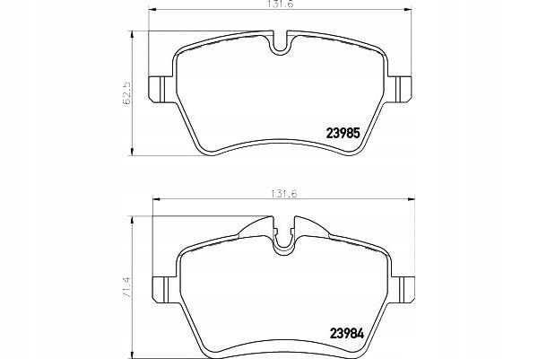TEXTAR PLAQUETTES FREIN MINI AVANT MINI COOPER 10- COUNTRYMAN