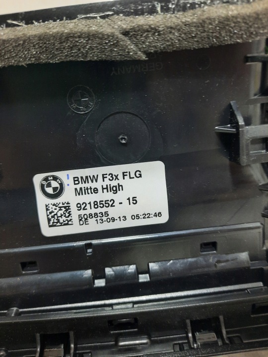 BMW 3 F30 DÉCOR MOULURE TABLEAU DE BORD SANS GRILLES PASSAGER 9231217-11