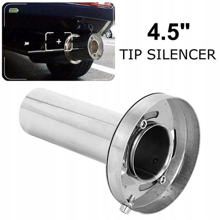 SILENCER ADJUSTABLE SILENCER 4,5CALA SILVER photo 6 - milautoparts-fr.ukrlive.com