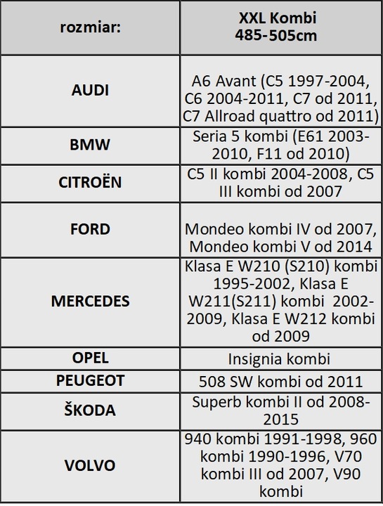 FORRO TOLDO AL AUTO UNIVERSAL 485-505 CM 