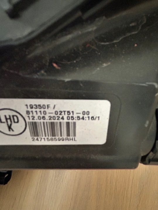 TOYOTA COROLLA BERLINE 2018-2022 PHARE DROITE COMPLET LED EUROPE