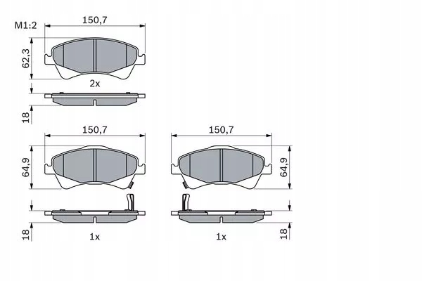 ZAPATAS DE FRENADO BP1134 