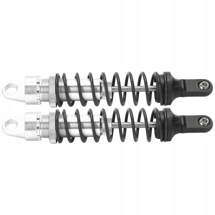 2 PIÈCES 173MM RC ALUMINIUM AMORTISSEURS POUR HSP 94050 OFFROAD VOITURES ARGENTÉ