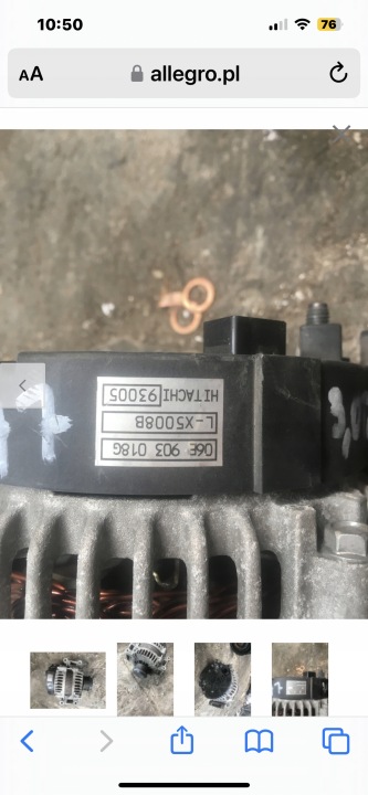 AUDI A6 C7 A7 3.0 TFSI ALTERNATEUR 06E903018G