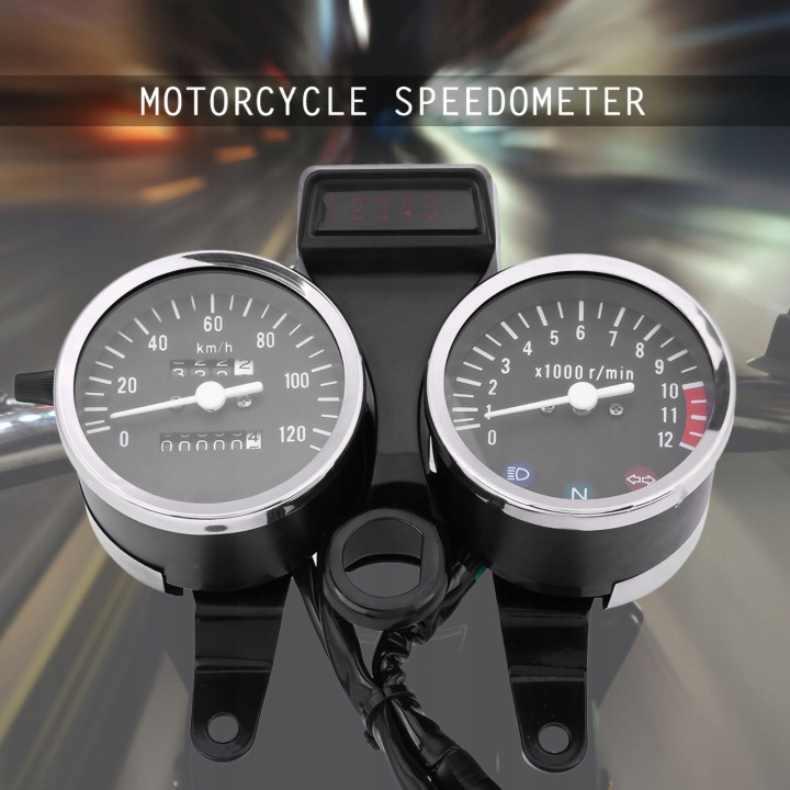 UNIVERSEL COMPTEUR NUMÉRIQUE MOTOCYCLETTE LCD LED COMPTE-TOURS POUR SUZUKI GN125