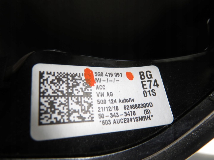VOLANT VW GOLF VII VARIANT (BA5, BV5) 5G0419091