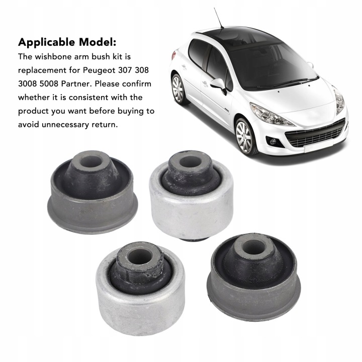 KIT DOUILLE BRAS DE SUSPENSION AVANT INFÉRIEUR BRAS DE SUSPENSION 352391 SUBSTITUT POUR OC