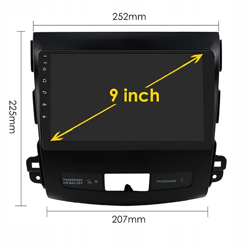 RADIO GPS ANDROID PEUGEOT 4007 2006-2012 WIFI 32GB 