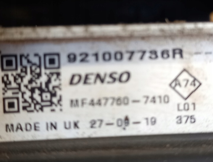 ENSEMBLE RADIATEURS RENAULT KANGOO ZOE 214816538R 214103231R 2017-DEMONTAZ