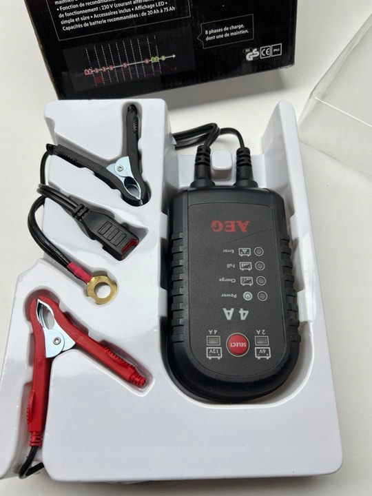 AEG 005183 ÉLECTRONIQUE CHARGEUR AUTOMOBILE 4A 6V/12V
