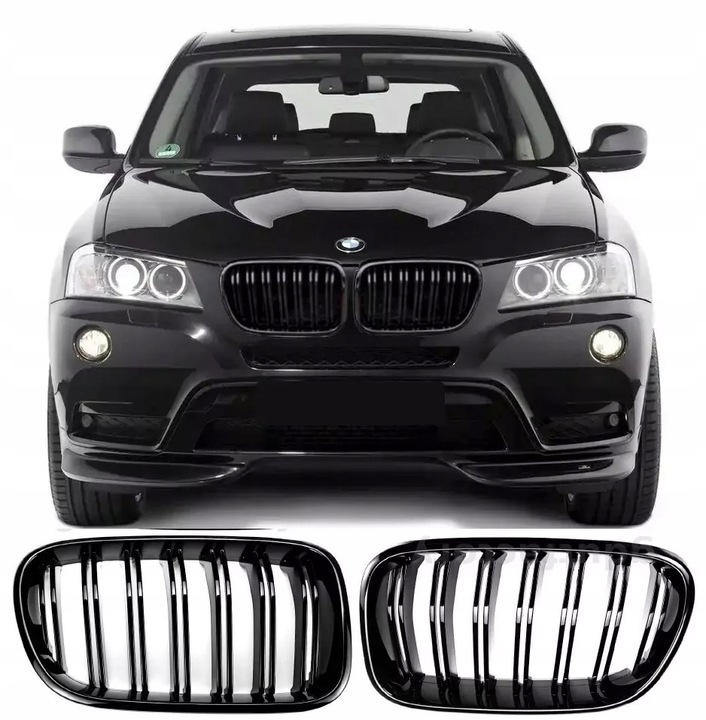 CALANDRE DU RADIATEUR GRILLE GRILLES BMW X3 F25 X4 F26 10-15 NOIR ÉCLAT photo 9 - milautoparts-fr.ukrlive.com