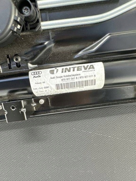 ШИБЕРДАХ КОМПЛЕКТНИЙ КОМПЛЕКТ AUDI A5 8T 8F 8T0877041B
