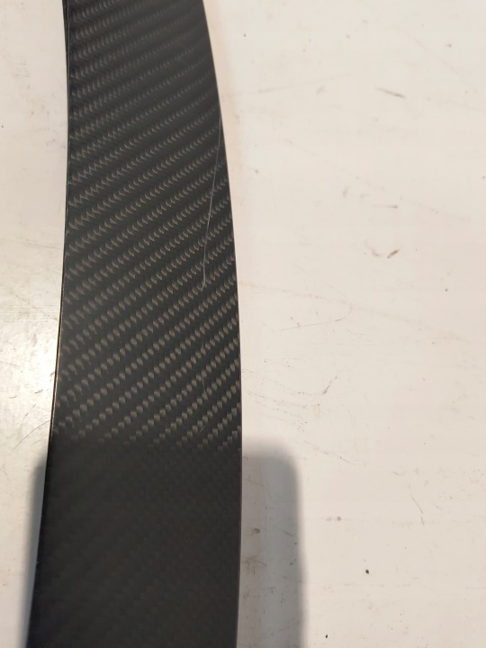 SPOILER SPOILER COUVERCLES DE COFFRE COUVERCLES DE COFFRE ARRIÈRE CARBONE TESLA MODÈLE AVEC PLAID 1624227-00-B