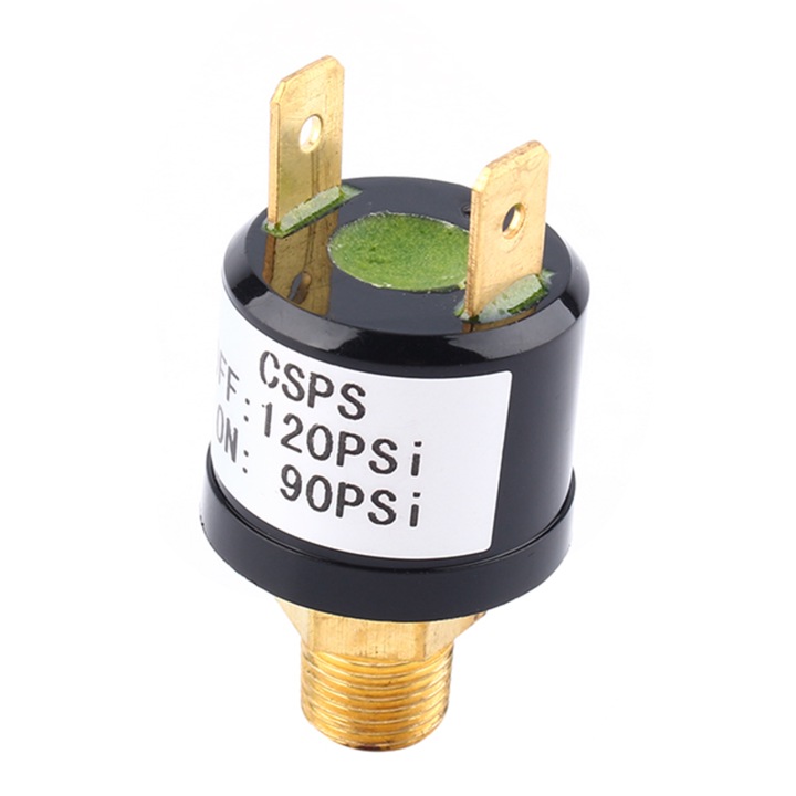 CAPTEUR COMMUTATEUR PRESSION COMPRESSEUR AC 110-220V, DC 6-36V 90/120 PSI G1/8