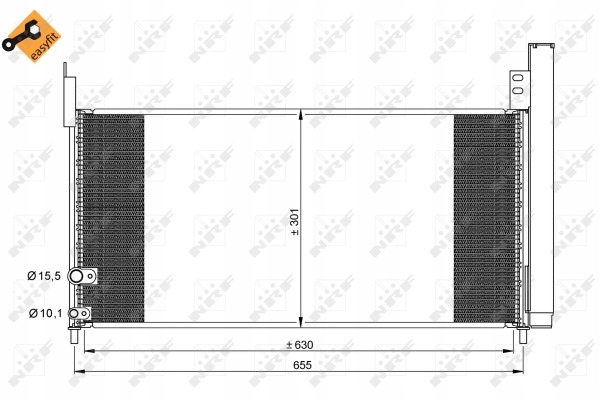 DÉSHYDRATEUR CLIMATISATION TOYOTA AURIS/PRIUS 09-