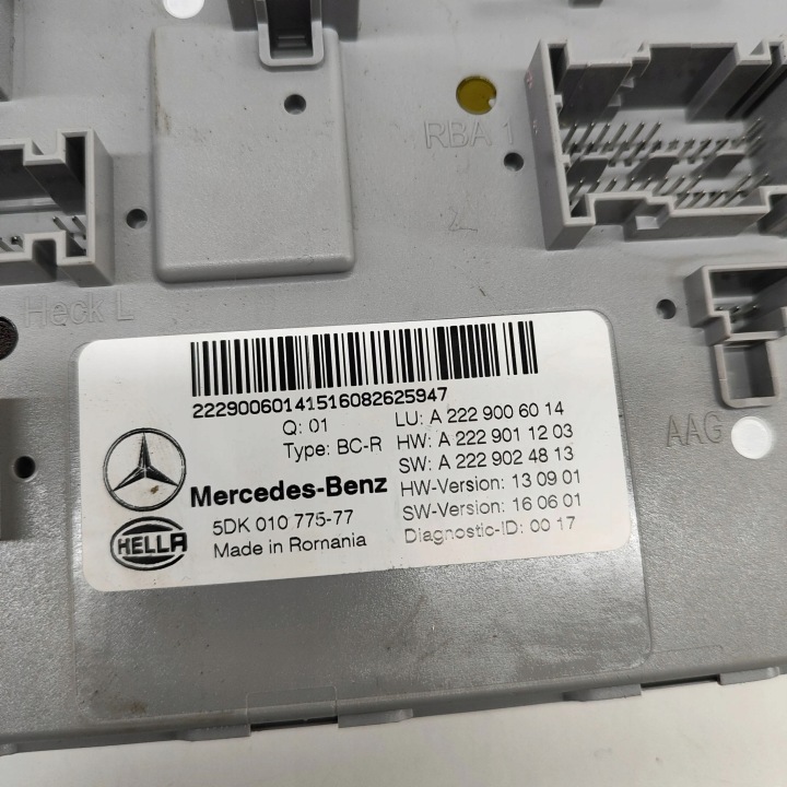 MERCEDES-BENZ C W205 2016 CONTRÔLEUR MODULE CONFORT