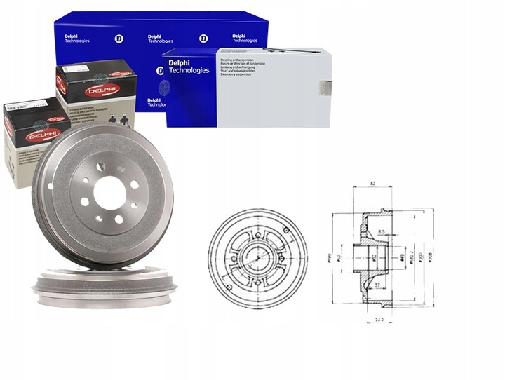 BEBNY DE FRENADO RENAULT SYMBOL I 1.4 16V (LB0/1/2 