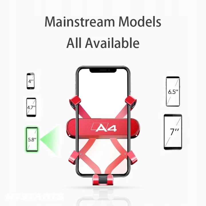 STOJAK PARA DE INSTALAR TELÉFONO AUTO PARA AUDI A4 B8 B9 2009-2022 REGULACIÓN GPS 