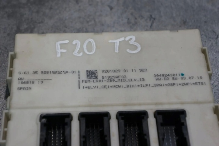 CONTRÔLEUR MODULE BOÎTE FUSIBLES BMW 1 F20 F21 9281829