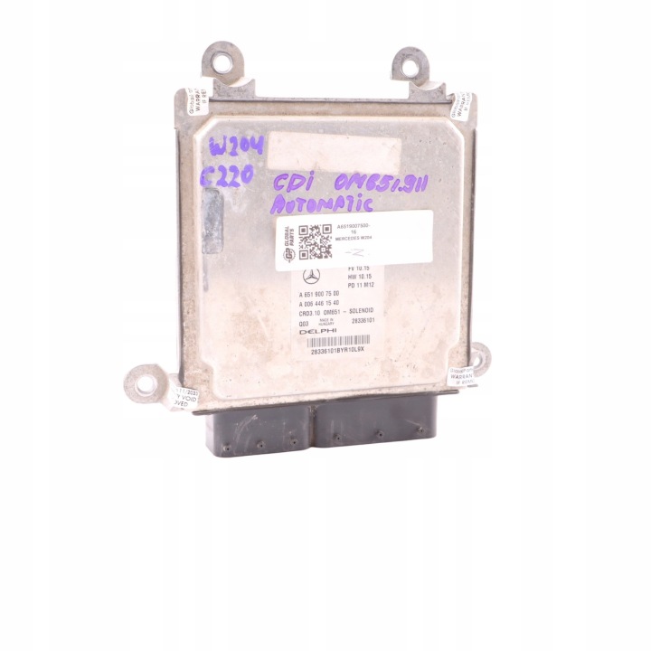 MERCEDES W204 C220 CDI 651.911 CONTRÔLEUR MOTEUR A6519007500 AUTOMATE