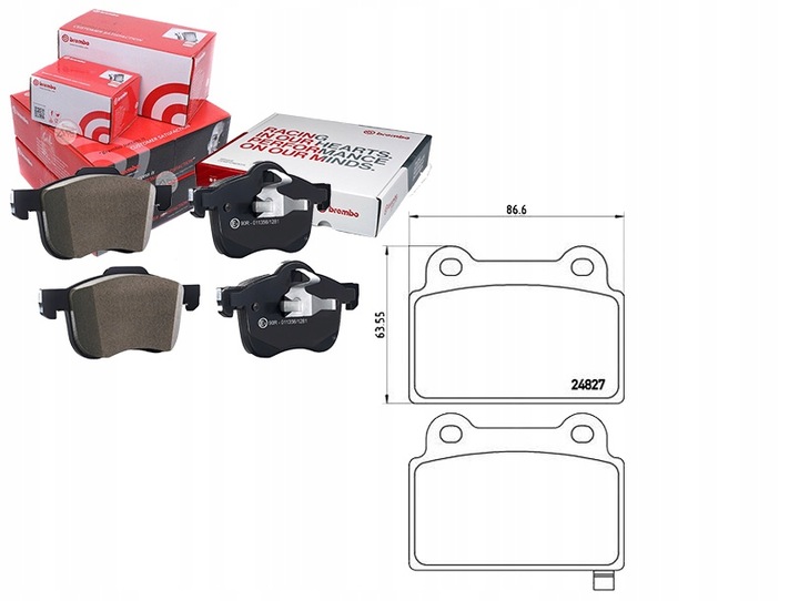 BREMBO ASSORTIMENT DE SABOTS DE FREIN DE FREIN BRE, P 54 052 photo 1 - milautoparts-fr.ukrlive.com