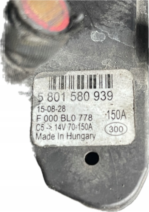 ALTERNATEUR F000BL0778 IVECO DAILY FIAT DUCATO 150A BOSCH 5801580939