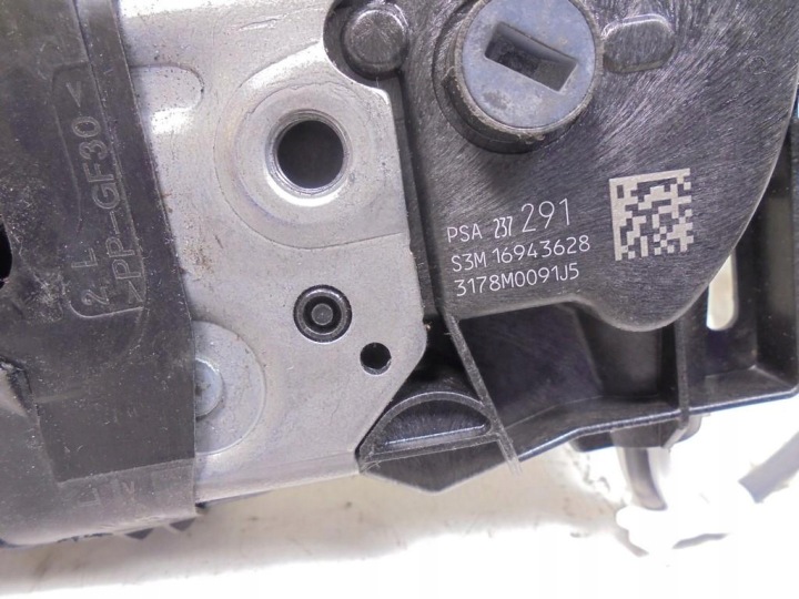 SERRURE DE PORTE GAUCHE ARRIÈRE ARRIÈRE 6 GOUPILLE PSA 237291 16943628 PEUGEOT 3008 II