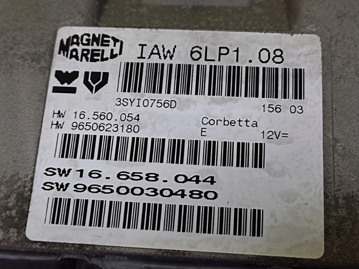 CITROEN C5 2.0 CONTRÔLEUR MOTEUR 9650030480