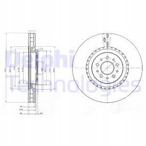 DELPHI BG9843 DISCO DE FRENADO 