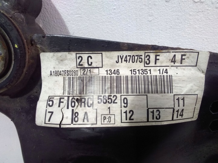 CHÂSSIS AVANT FORD C-MAX II (DXA/CB7, DXA/CEU) A18047FS0280 1.0L GASOLINE